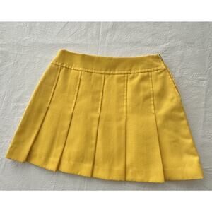 Vintage 70’s Bright Yellow Mini Skirt-Small